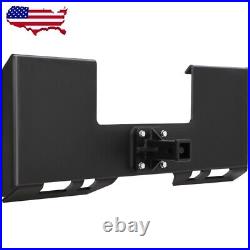 3/8 Skid Steer Mount Plate 2 Removable Trailer Hitch Receiver Loader Tractor