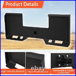 3/8 Skid Steer Mount Plate 2 Removable Trailer Hitch Receiver Loader Tractor