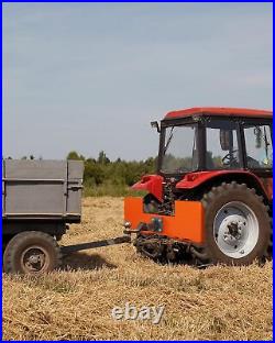 3/8 Skid Steer Mount Plate Quick Attachment WIth 2 Removable Hitch Receiver