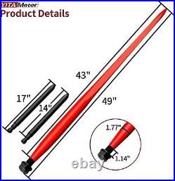 3/8 Skid Steer Mount Plate With 1x49 Spear 2x17 Stabilizers 3000lbs Hay Spear
