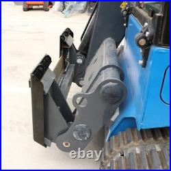 3/8 Skid Steer Mount Plate With 2 Detachable Trailer Hitch Receiver Attachment