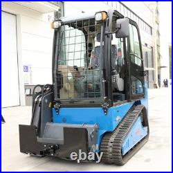3/8 Skid Steer Mount Plate With 2 Detachable Trailer Hitch Receiver Attachment