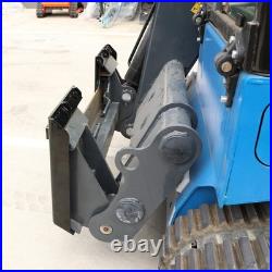 3/8 Skid Steer Mount Plate With 2 Detachable Trailer Hitch Receiver Attachment