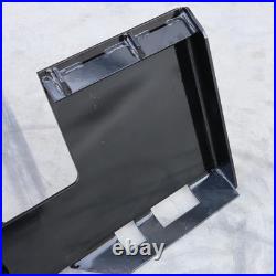 3/8 Skid Steer Mount Plate With 2 Detachable Trailer Hitch Receiver Attachment