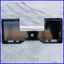 3/8 Skid Steer Mount Plate With 2 Detachable Trailer Hitch Receiver Attachment