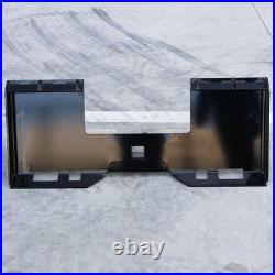3/8 Skid Steer Mount Plate With 2 Detachable Trailer Hitch Receiver Attachment 3/8 Skid Steer Mount Plate With 2 Detachable Trailer Hitch Receiver Attachment