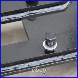 3/8 Skid Steer Mount Plate With 2 Detachable Trailer Hitch Receiver Attachment