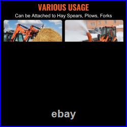 3/8 Skid Steer Plate Universal Quick Attach Loader Plate for Tractors & Loaders