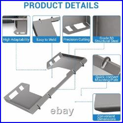 3/8 Skid Steer Quick Attach Mount Plate Universal Compatible Kubota Tractor