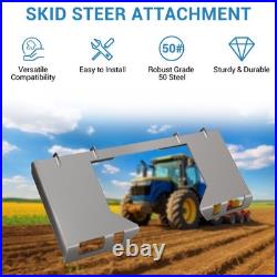 3/8 Skid Steer Quick Attach Mount Plate Universal Compatible Kubota Tractor