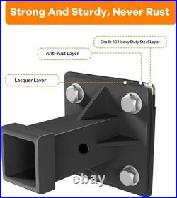 3/8 Thick Skid Steer Mount Plate Quick Attach With 2 Removable Hitch Orange