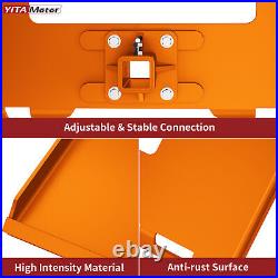 3/8 Thick Skid Steer Mount Plate Quick Attach With Removable 2 Hitch Orange