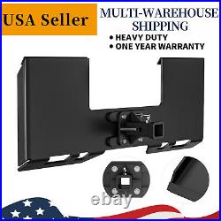 3/8 Thick Skid Steer Mount Plate With2 Detachable Trailer Hitch Receiver Attach