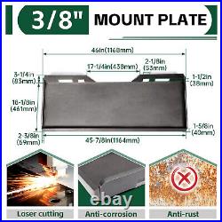 3/8 Universal Quick Attach Mount Plate For Kubota and Bobcat Skid Steer Tractor