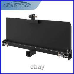 3 Point Attachment Adapter Skid Steer Plate 2 Trailer Hitch Receiver Adjustable
