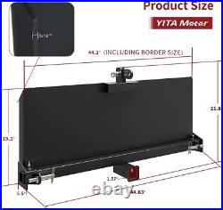 3 Point Attachment Adapter Skid Steer Plate 2 Trailer Hitch Receiver Adjustable