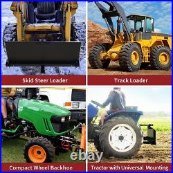 3 Point Attachment Adapter Skid Steer Plate 2 Trailer Hitch Receiver Adjustable