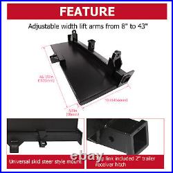 3-Point Attachment Adapter Skid Steer Trailer Hitch Front Tractor Loader Case