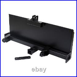 3-Point Attachment Adapter Skid Steer Trailer Hitch Front Tractor Loader Case