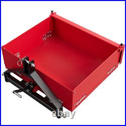 3 Point Bucket Dump Box Quick Hitch for Category 1 Cat 1 15 Cu. FT Foldable US