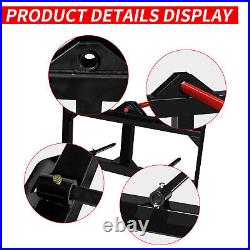 3 Point Hay Bale Spear Skid Steer Tractor Loader Quick Tach Attachment Moving