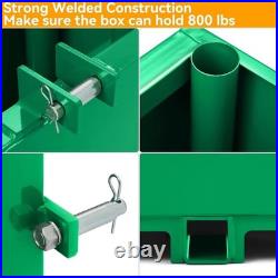 3 Point Hitch Ballast Box Counterweight Cat-1 Skid Steer Tractor HD 800lb