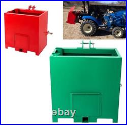 3 Point Hitch Ballast Box Counterweight Cat-1 Skid Steer Tractor HD 800lb