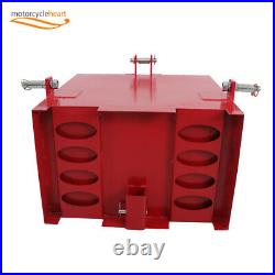 3 Point Hitch Ballast Box Counterweight for Cat 1 Cat-1 Skid Steer Tractor 800lb