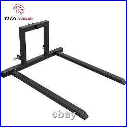 3 Point Hitch Pallet Forks Attachments for Cat 1 Tractor Skid Steer Adjustable