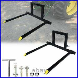 3 Point Pallet Forks Quick Hitch Category 1 Tractor Bucket Attachments Mover US