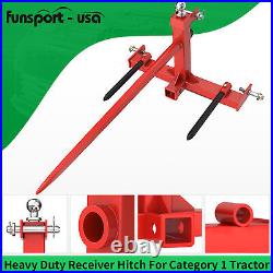 3 Point Trailer Receiver Hitch Hay Bale Spear Cat 1 Multi-function Attachment
