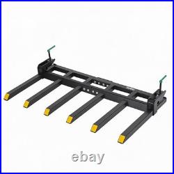 4000LBS 58 Clamp on Pallet Forks Quick Attach Tractor Bucket Skid Steer Loader