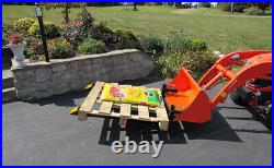4000LBS 60 Tractor Clamp On Pallet Fork Heavy Duty For Skid Steer Loader Bucket