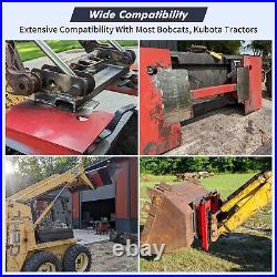 4000LBS Skid Steer Quick Tach Conversion Adapter Plate Attachment For Bobtach