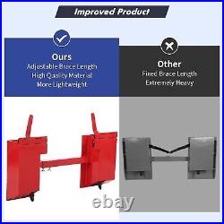 4000LBS Skid Steer Quick Tach Conversion Adapter Plate Attachment For Bobtach