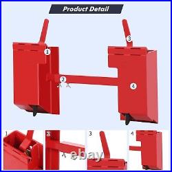 4000LBS Skid Steer Quick Tach Conversion Adapter Plate Attachment For Bobtach
