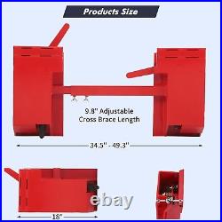 4000LBS Skid Steer Quick Tach Conversion Adapter Plate Attachment For Bobtach