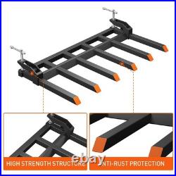4000LB 58 Clamp on Debris Forks Heavy Duty for Tractor Bucket Loader Skid Steer