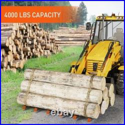 4000LB 58 Clamp on Debris Forks Heavy Duty for Tractor Bucket Loader Skid Steer