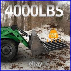 4000LB 60 Clamp On Debris Forks Heavy Duty for Tractor Bucket Loader Skid Steer