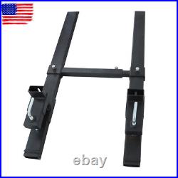 4000Lbs 60 Tractor Clamp On Pallet Forks Bucket Quick Attach With Stabilizer Bar