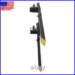 4000Lbs 60 Tractor Clamp On Pallet Forks Bucket Quick Attach With Stabilizer Bar