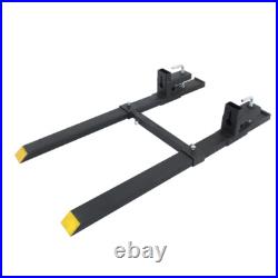 4000Lbs 60'' Tractor Pallet Forks Clamp on Skid Steer Loader Bucket Quick Attach