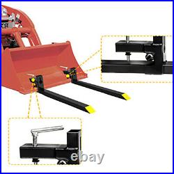 4000Lbs 60 Tractor Pallet Forks Skid Steer Clamp On Bucket Loader Attachment US