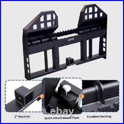 4000Lbs Load Capacity Featured On The Skid Steer Pallet Fork Frame, Quick Attach