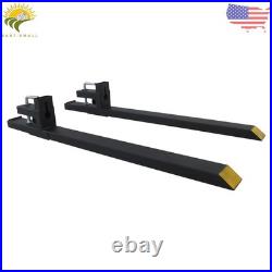 4000Lbs Pallet Forks Clamp On Bucket Loader Attachment Skid Steer Tractor 60