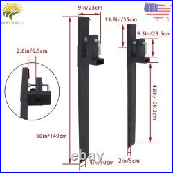 4000Lbs Pallet Forks Clamp On Bucket Loader Attachment Skid Steer Tractor 60