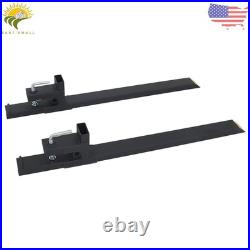 4000Lbs Pallet Forks Clamp On Bucket Loader Attachment Skid Steer Tractor 60