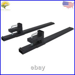 4000Lbs Pallet Forks Clamp On Bucket Loader Attachment Skid Steer Tractor 60