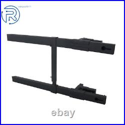 4000Lbs Quick Attach With Stabilizer Bar 60 Tractor Clamp On Pallet Forks Bucket